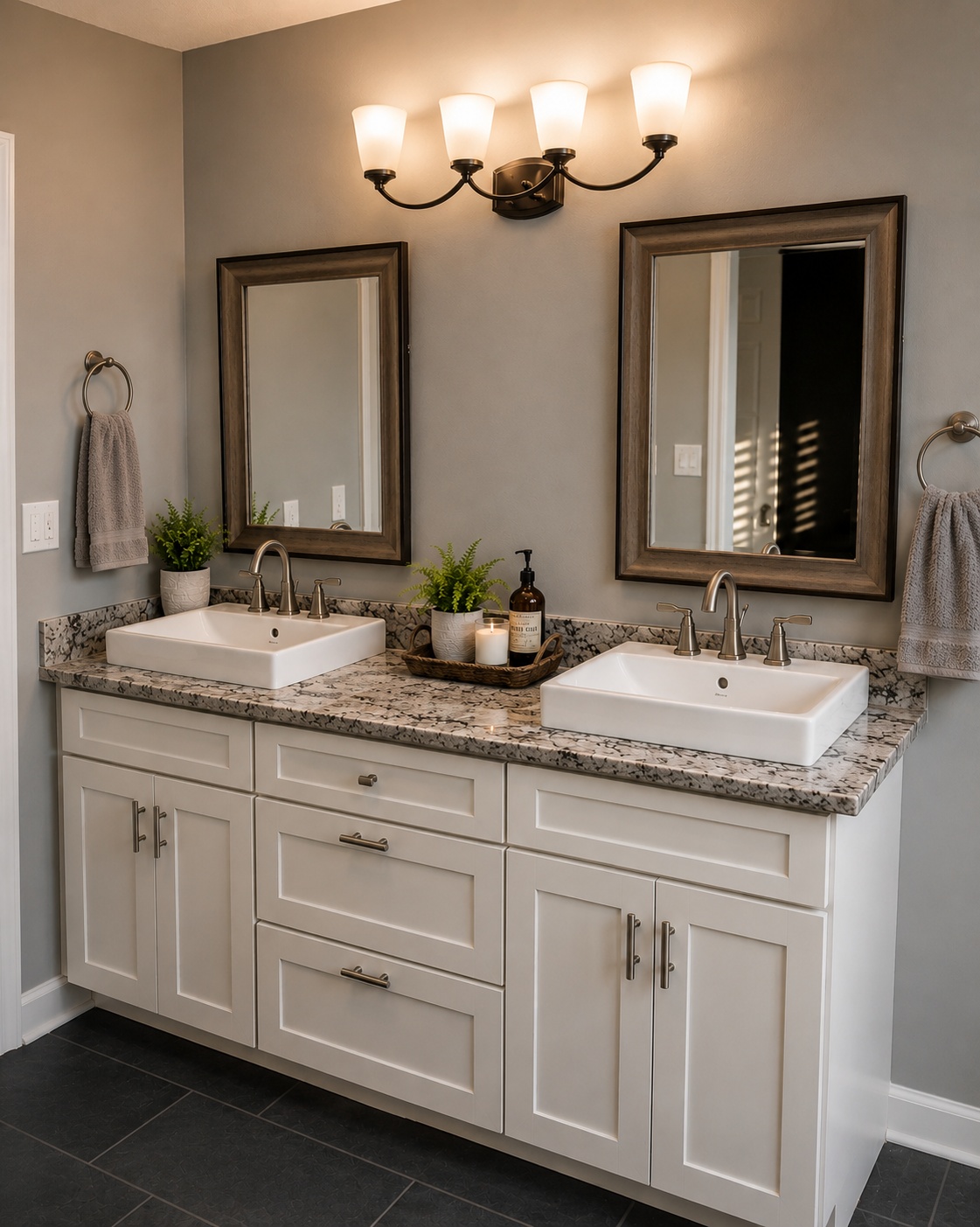 Simple functional bathroom
