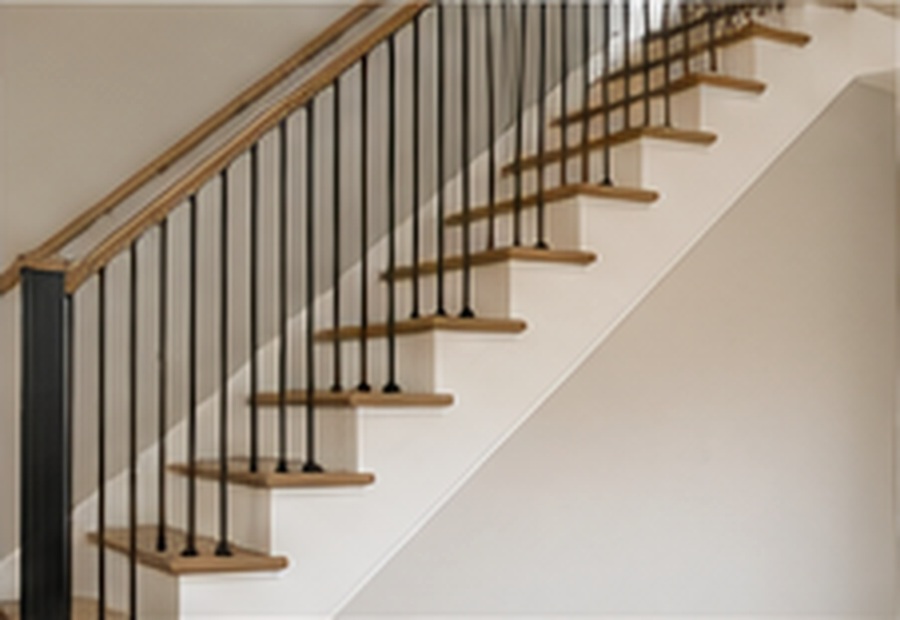 Staircase and railing